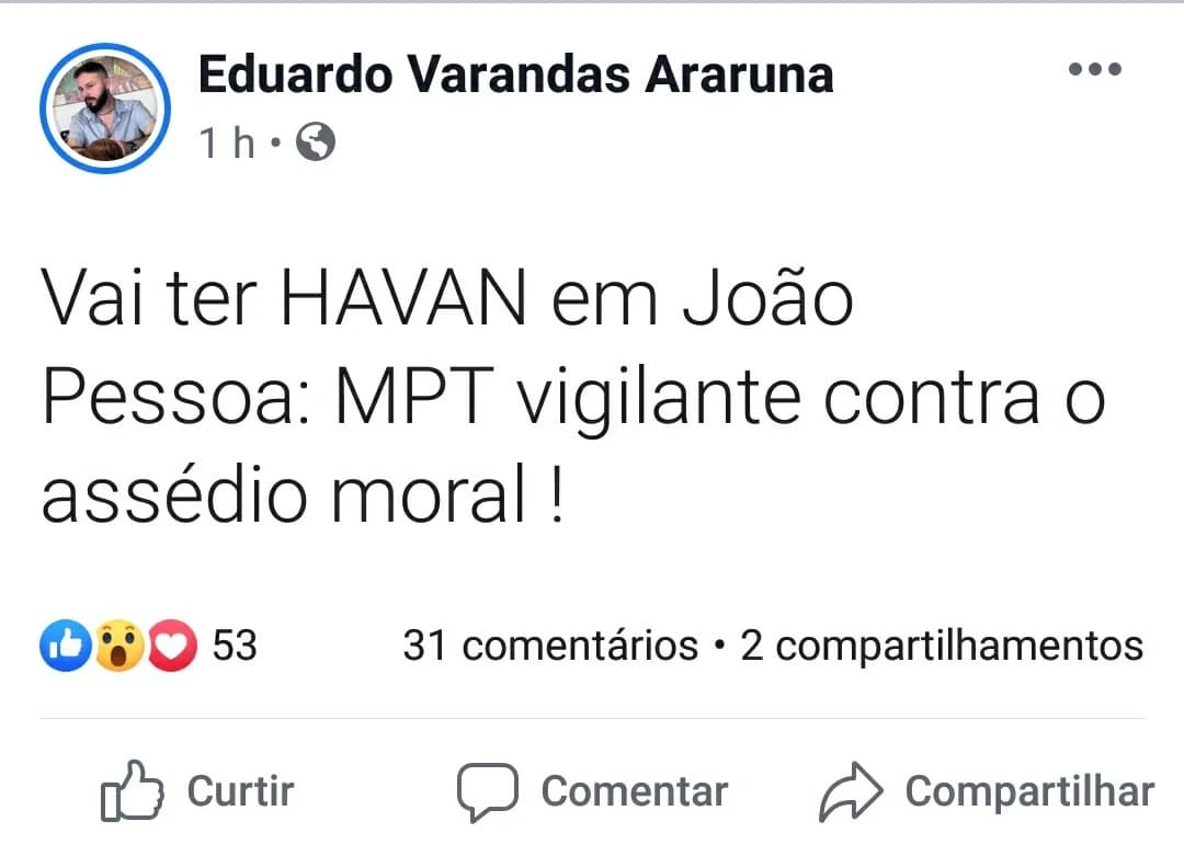 O recado de Varandas para Hang